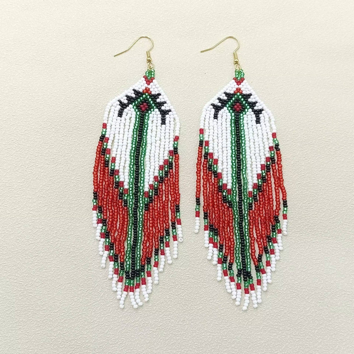 Multi Style Boho Seed Beads Fringe Earrings - BJ/SB