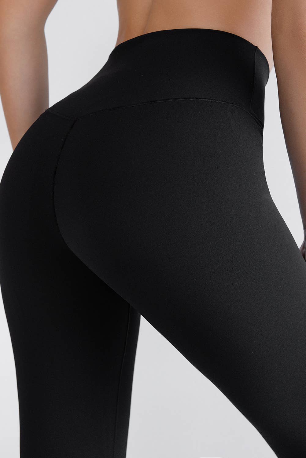 V Crossover High Waist Flared Leggings
