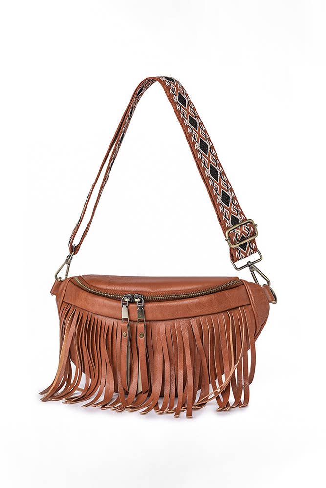Tassel Zipper Crossbody Bag ZK173