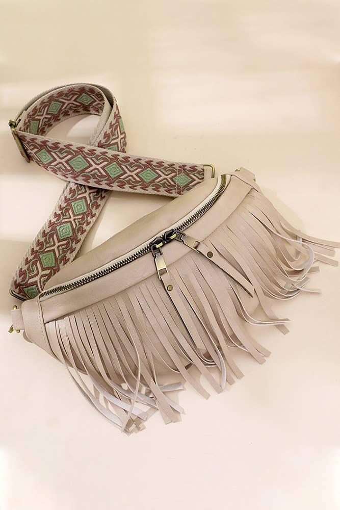 Tassel Zipper Crossbody Bag ZK173