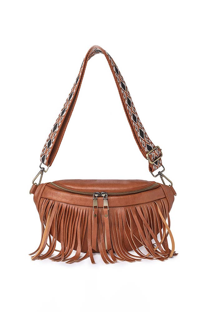 Tassel Zipper Crossbody Bag ZK173