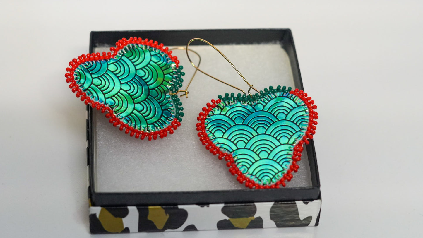 Strawberry Beaded Earrings