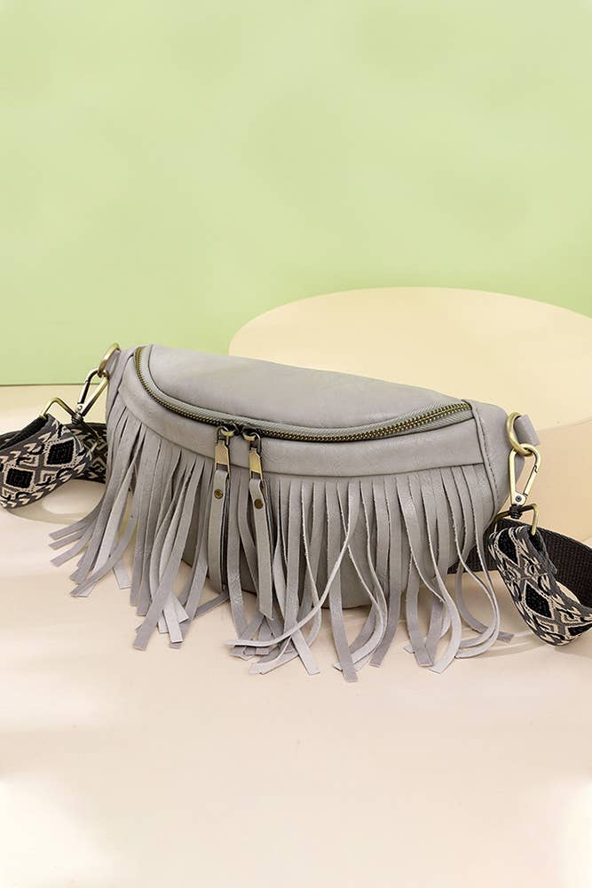 Tassel Zipper Crossbody Bag ZK173