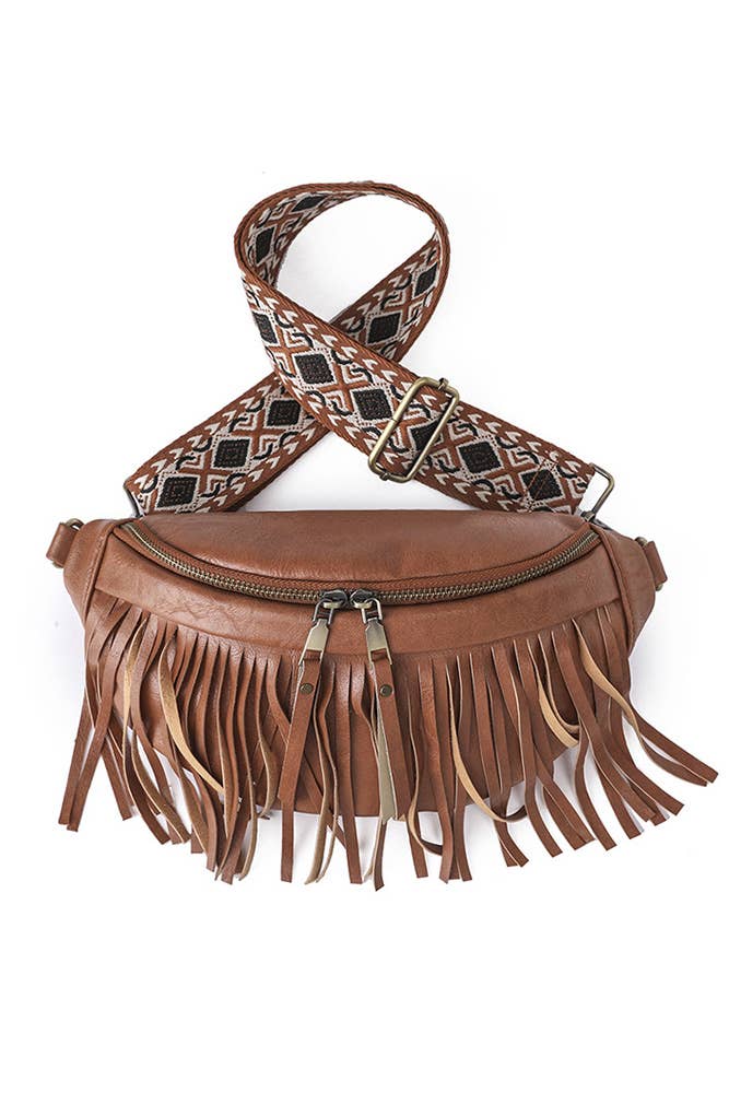 Tassel Zipper Crossbody Bag ZK173