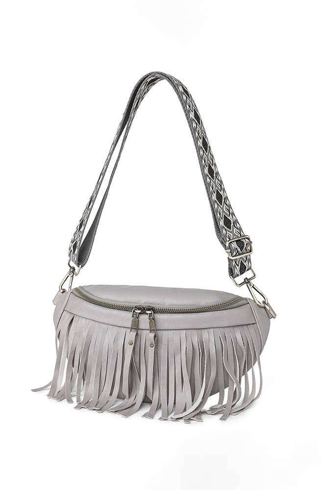 Tassel Zipper Crossbody Bag ZK173