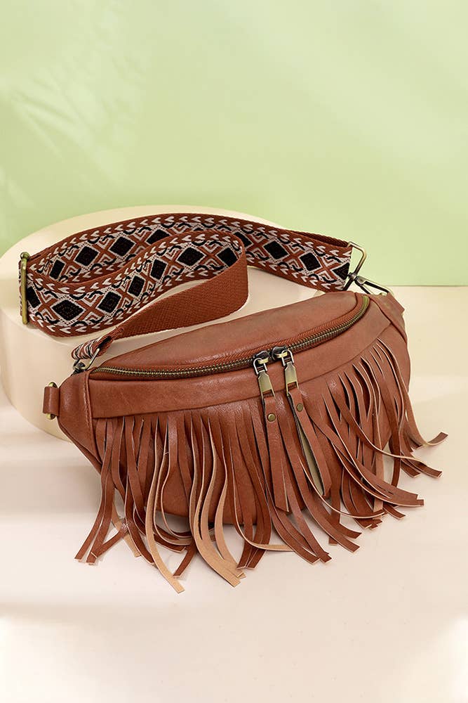 Tassel Zipper Crossbody Bag ZK173