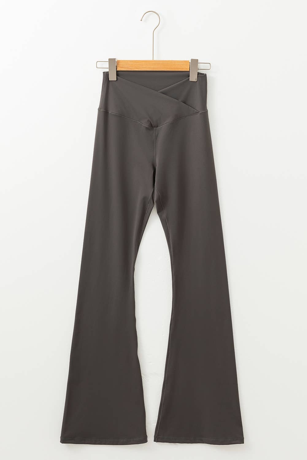 V Crossover High Waist Flared Leggings