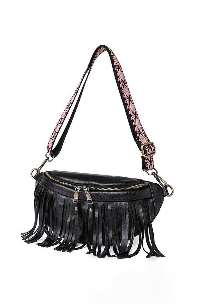 Tassel Zipper Crossbody Bag ZK173