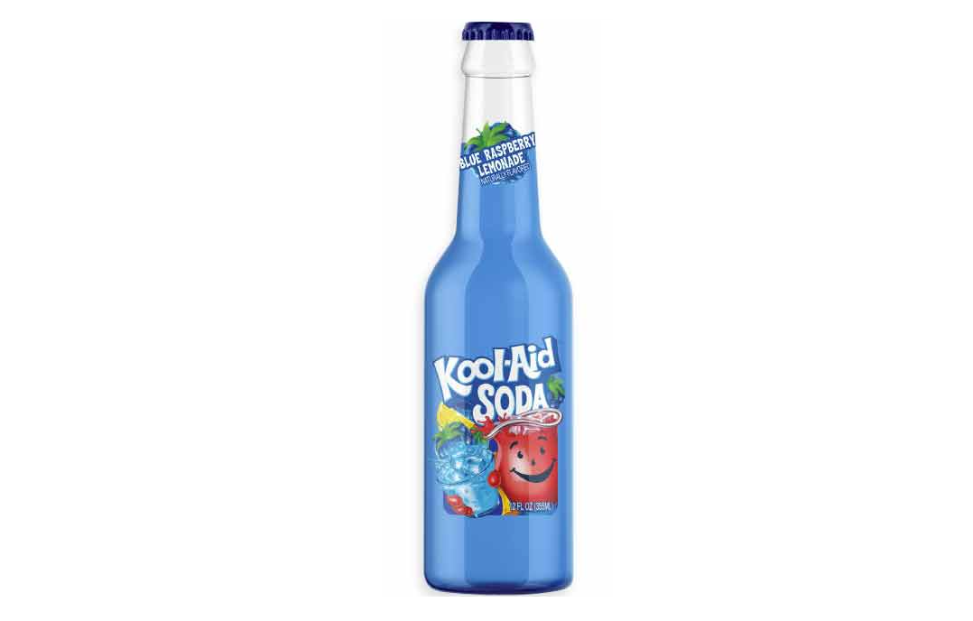 Kool Aid Blue Raspberry Soda 12/12 Oz