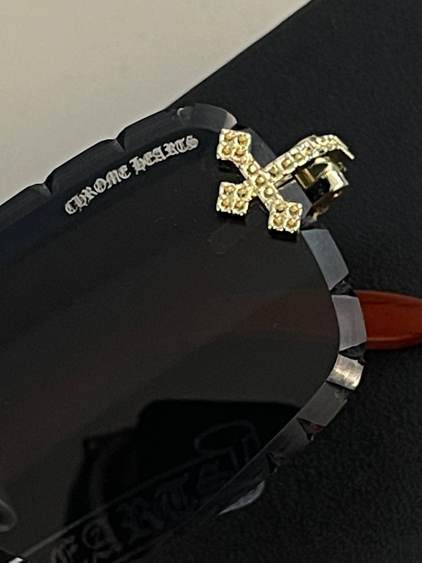 Chrome heart glasses