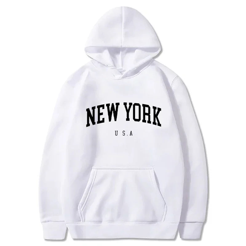 Men Women New York U.S.A City Fashion Hoodies