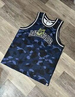 Bathing Ape Blue Abc Camo Jersey