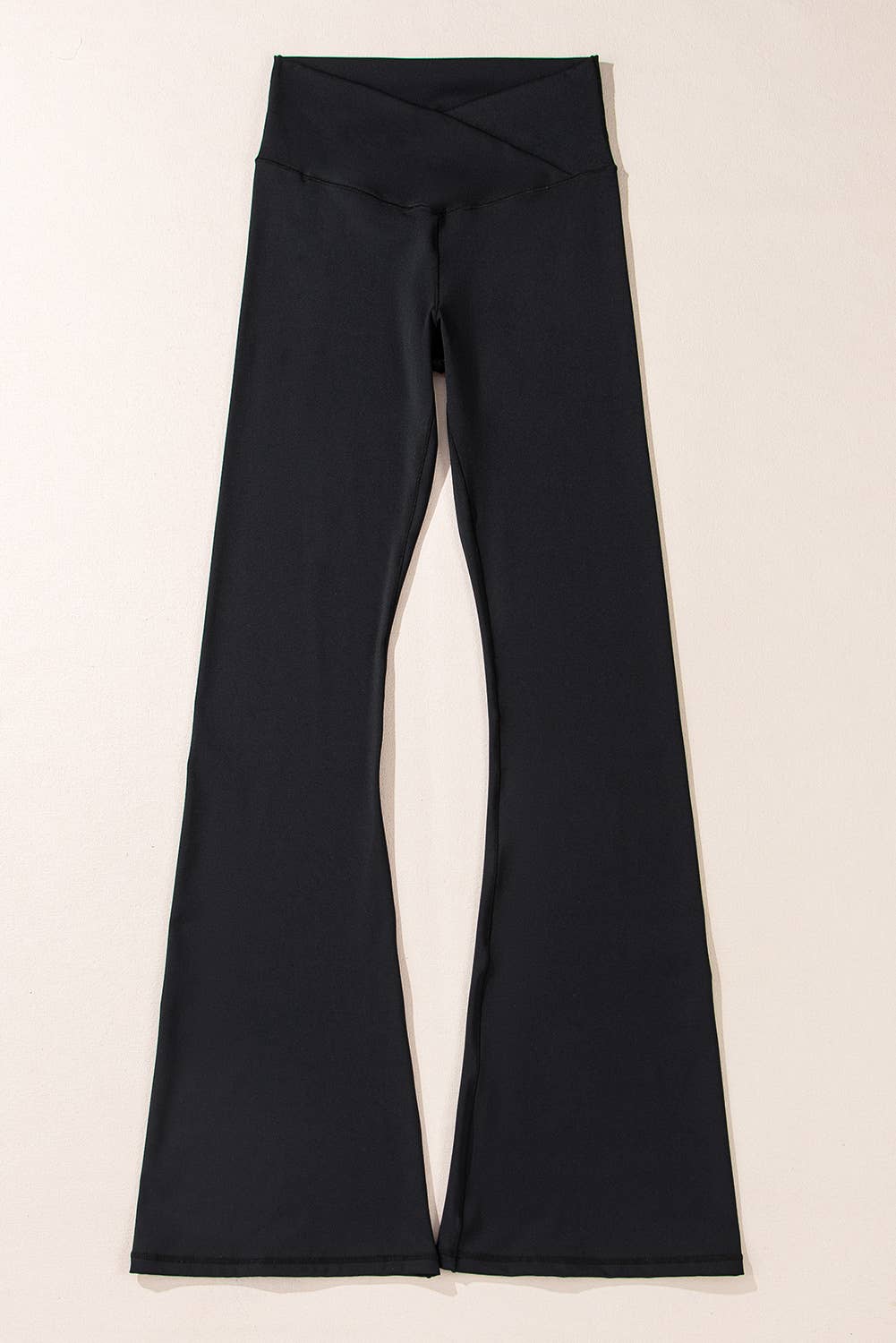 V Crossover High Waist Flared Leggings